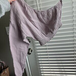 Off the Shoulder Light Purple Top